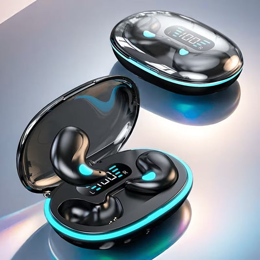 Bluetooth Open Ear Wireless Sleeping Earbuds, BT5.4 Headphones, Button Control & Type-C Fast Charging, ENC Call Noise Reduction, Ideal for Sleeping, Meditation and Entertainment.