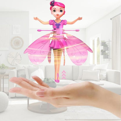 Flying Princess Fairy Toy with Infrared Hand Sensor & USB Rechargeable Hover Design | Flying Dolls for Girls | Labubu Doll Original | Kids Play Item Age 5 to 10