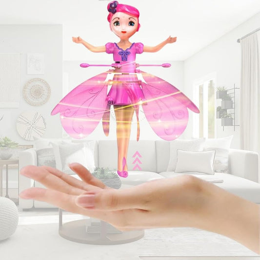 Flying Princess Fairy Toy with Infrared Hand Sensor & USB Rechargeable Hover Design | Flying Dolls for Girls | Labubu Doll Original | Kids Play Item Age 5 to 10