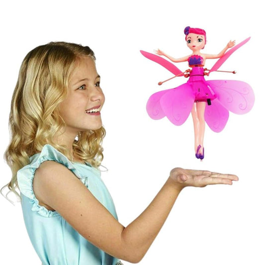 Flying Fairy Doll, Hand Sensor Control, USB Powered Magic Flying Fairy, Sky Dancers Flying Toy, Rainbow Glitter Flying Princess Doll Best Gift for Girls Boys.