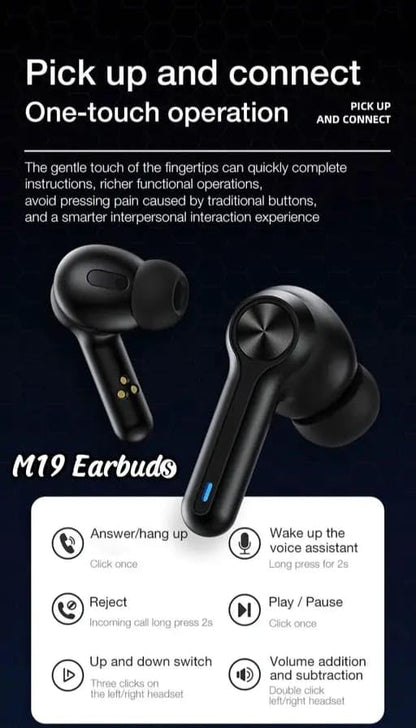 Wireless Earbuds TWS Bluetooth 5.3 with Dual LED Digital Display, Touch Control, Sports Earphones, Mini Compact Portable Stereo in-Ear Headphones