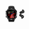 2 in 1 Smart Watch with Earbuds 1.28" Smartwatch TWS HiFi Stereo Wireless Headset Combo Bluetooth Phone Call for Android