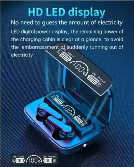 Wireless Earbuds TWS Bluetooth 5.3 with Dual LED Digital Display, Touch Control, Sports Earphones, Mini Compact Portable Stereo in-Ear Headphones