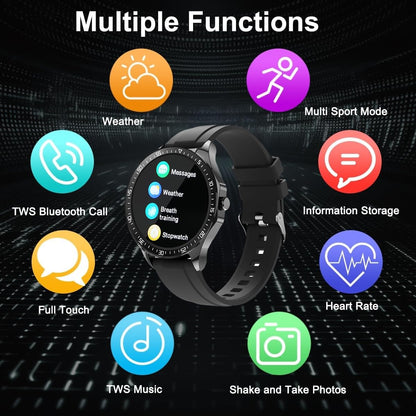 Smart Watch With Earbuds,2 In 1 Build-In TWS Wireless Bt5.0 Earphone Fitness Sports Health Monitor